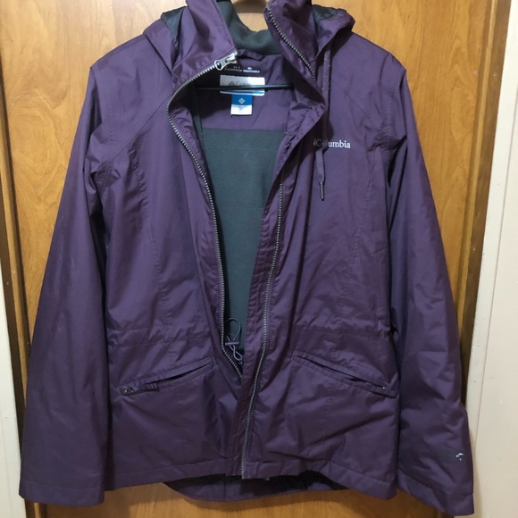 Purple columbia rain jacket - Picture 1 of 2